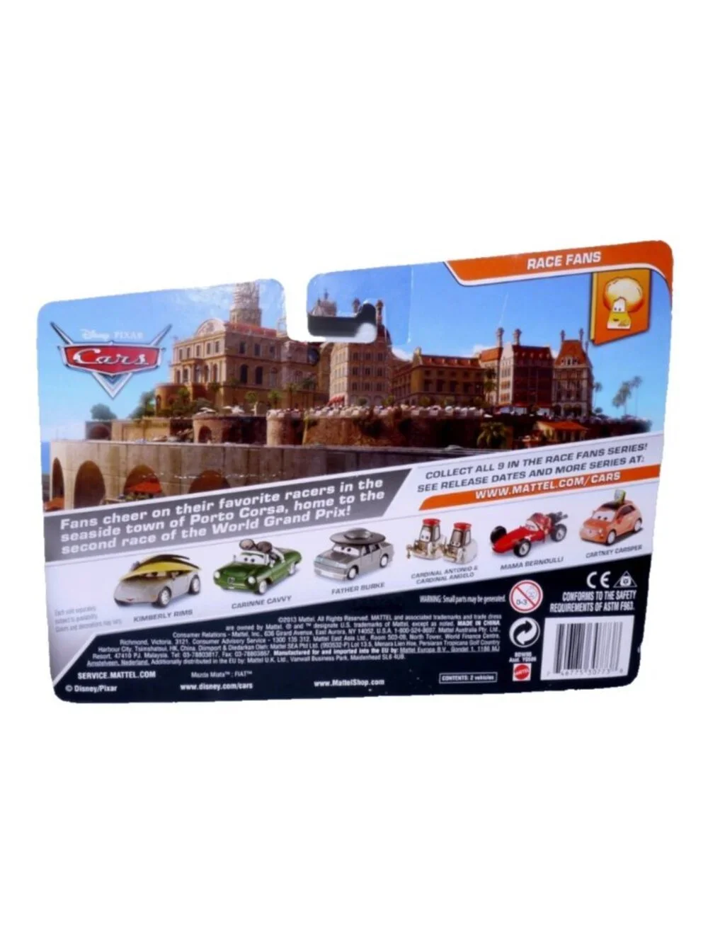 Disney Pixar Cars Kimberly Rims & Carinne Cavvy Race Fans Mattel 2013 New